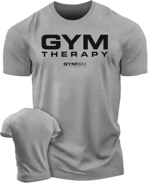 Gymish Lifestyle Gym Therapy Workout Shirts for Men, Lifting T-Shirt for Gym Workout