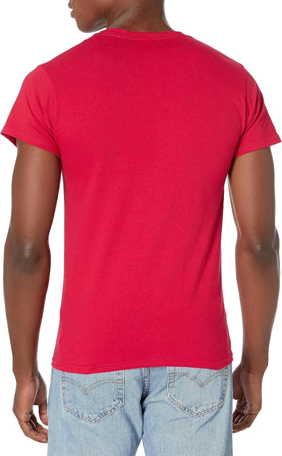 Hanes Men's Essential-T Cotton T-Shirt, Athletic Crimson_Discontinued