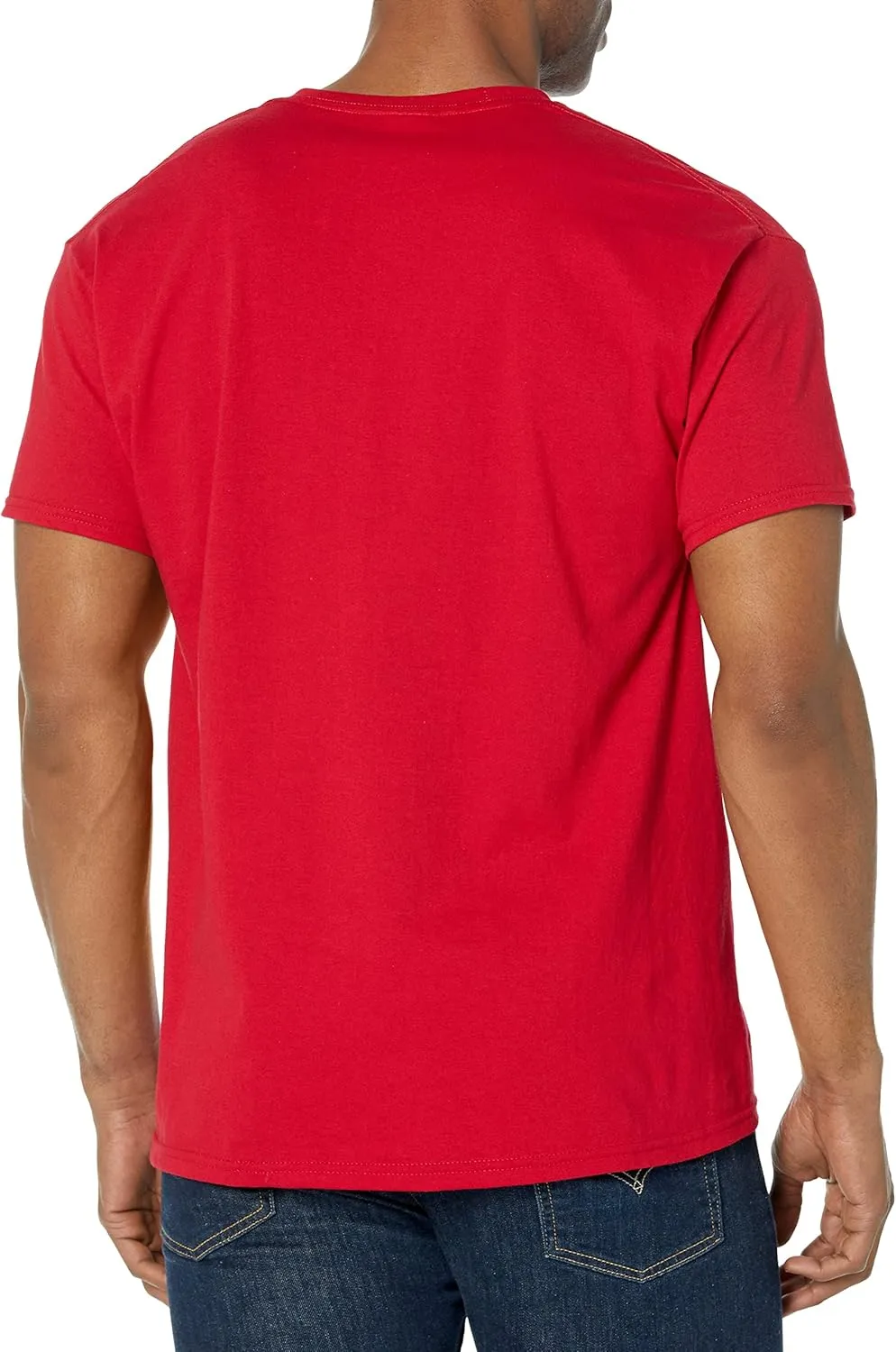 Hanes Men's Essential-T Cotton T-Shirt, Athletic Crimson_Discontinued