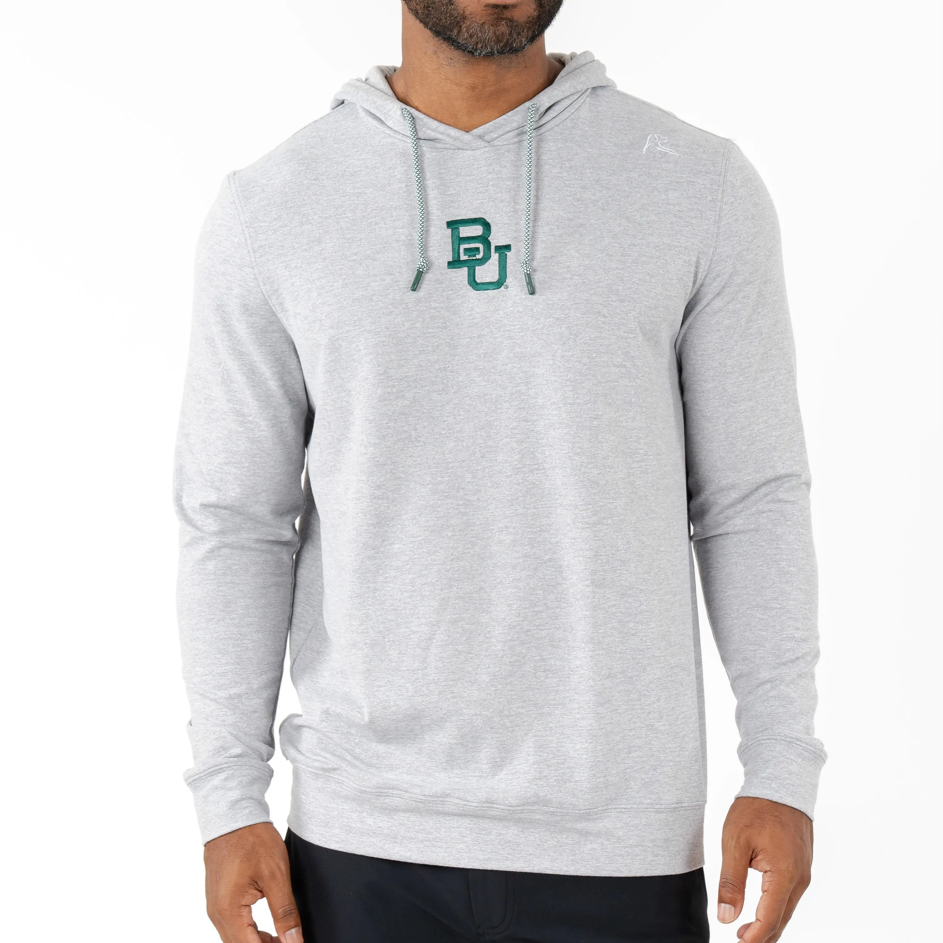 Hesi Collegiate Hoodie - Baylor | Heather - Stainless Steel/White - Baylor - 1