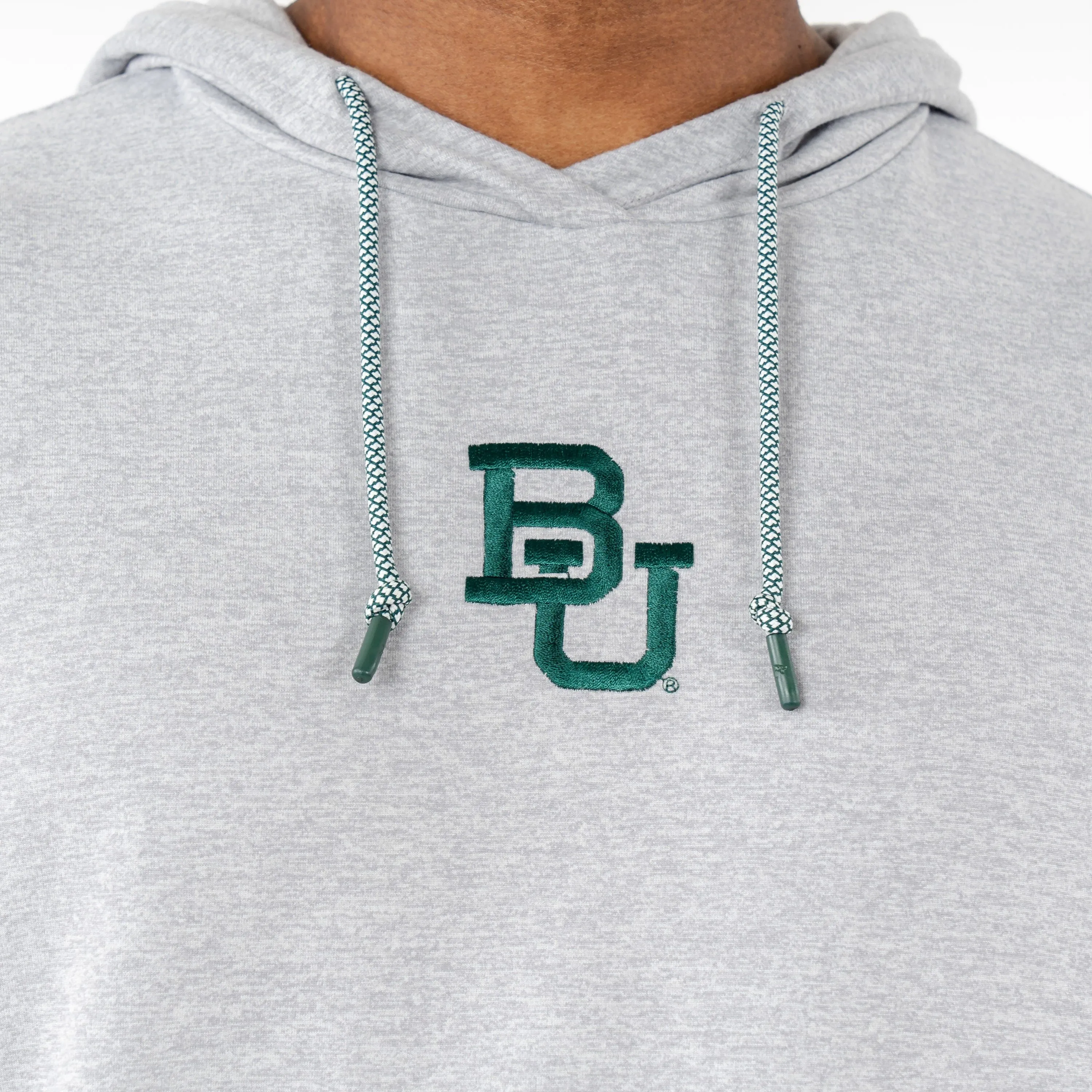 Hesi Collegiate Hoodie - Baylor | Heather - Stainless Steel/White - Baylor - 1