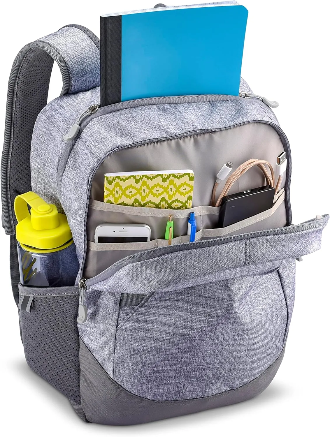 High Sierra Essential Backpack, Silver Heather, One Size