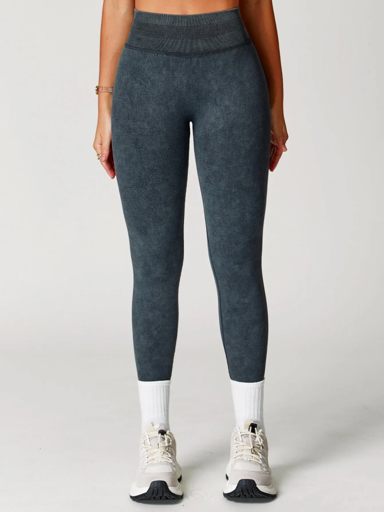 High Waist Acid Wash Butt-Lifting Seamless Leggings