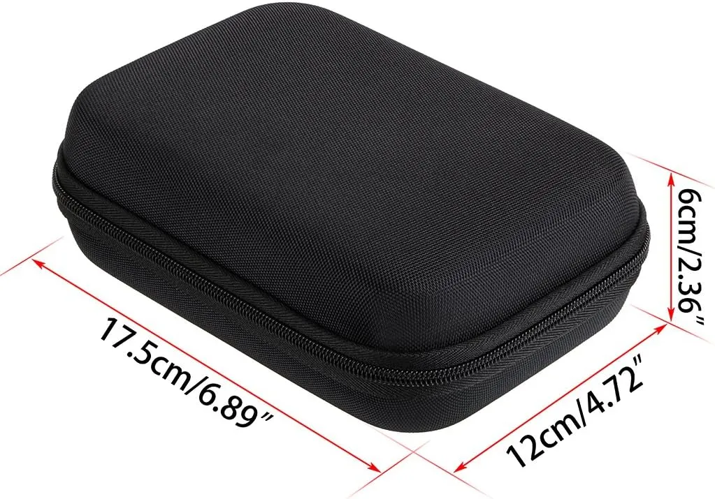Hipiwe Hard Shell Essential Oil Carrying Case Holds 12 Bottles (Can hold 5ml, 10ml, &10ml Rollers) Travel Size Essential Oils Bag Organizer (Black)