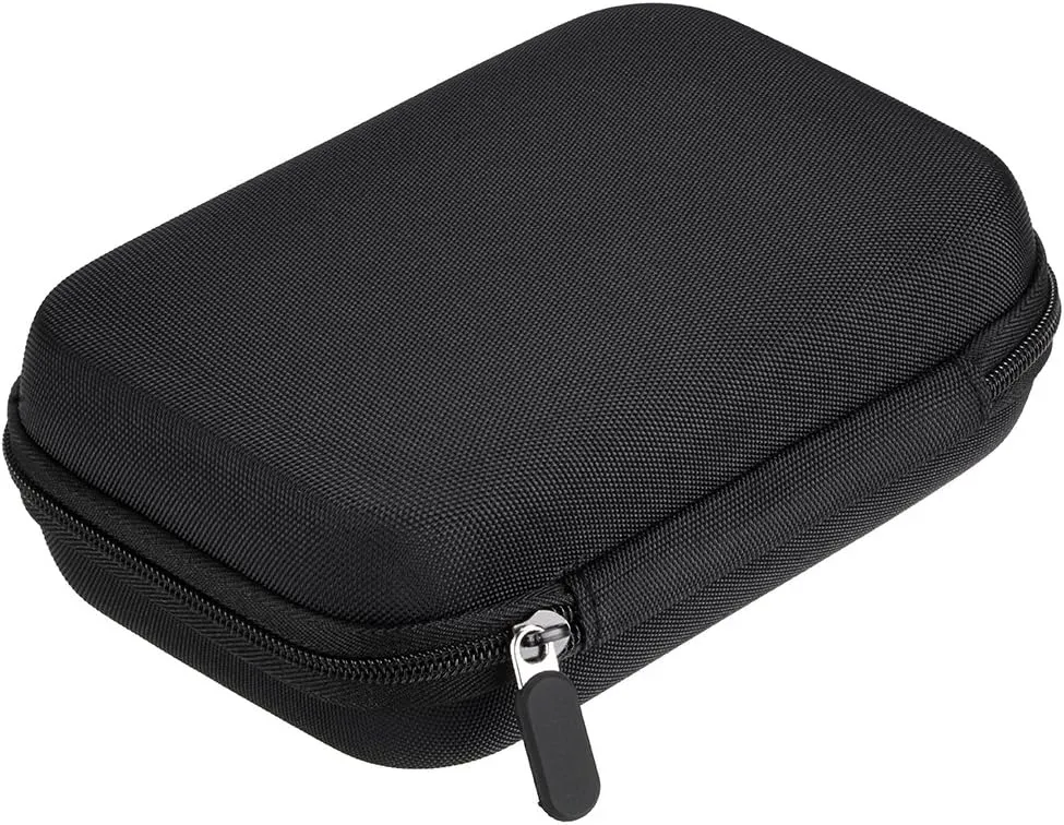 Hipiwe Hard Shell Essential Oil Carrying Case Holds 12 Bottles (Can hold 5ml, 10ml, &10ml Rollers) Travel Size Essential Oils Bag Organizer (Black)