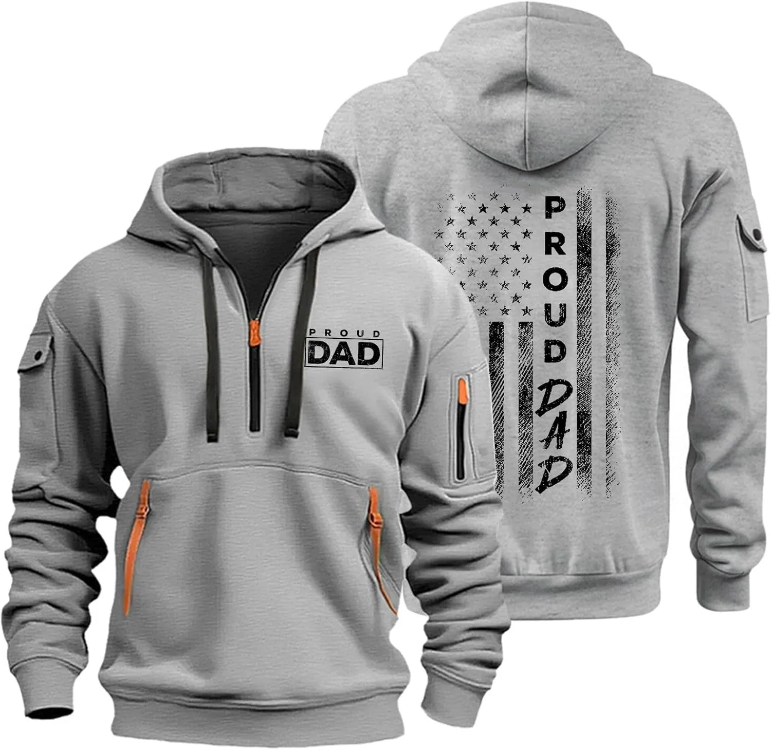 Hoodie For Men Tactical Hoodie Prints Sport Pullover Pocket Long Sleeve Casual Big And Tall Zip Up Hoodies