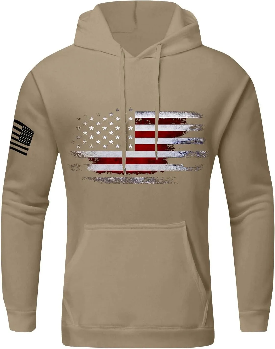 Hoodies For Men Drawstring Pockets Prints Long Sleeve Fashion Casual Graphic Sweatshirt