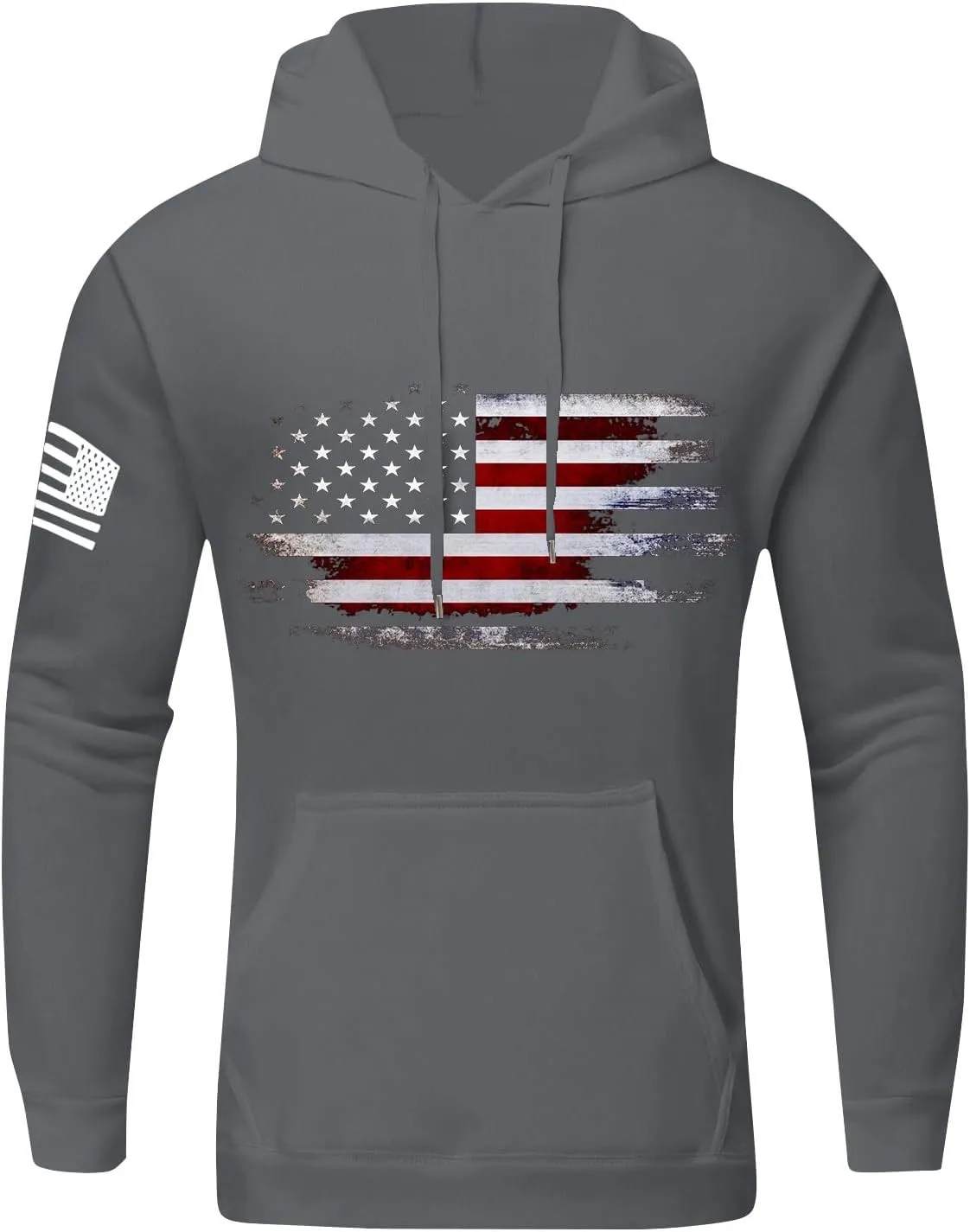 Hoodies For Men Drawstring Pockets Prints Long Sleeve Fashion Casual Graphic Sweatshirt