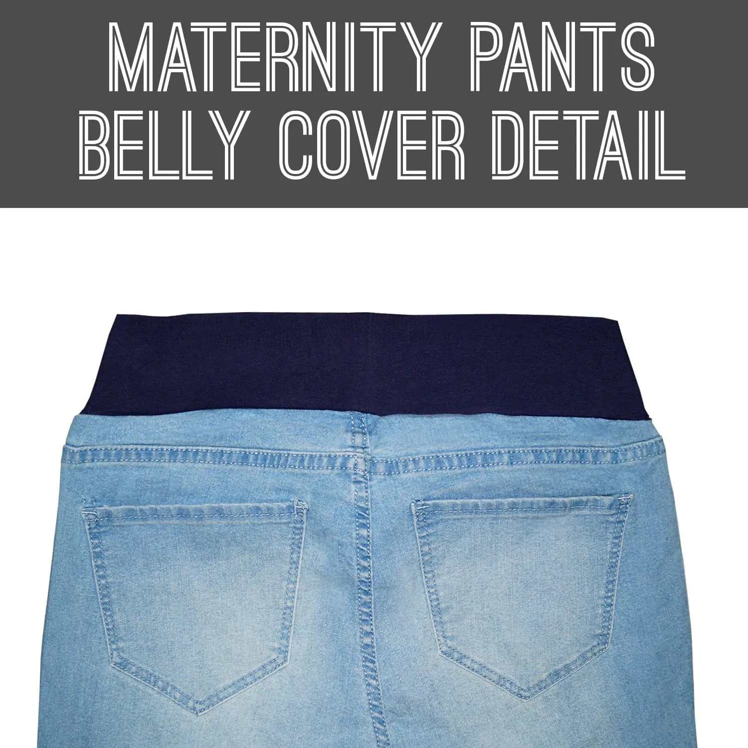 Hybrid & Company Ultimate Comfort Women's Maternity Slim Fit Stretch Jeans