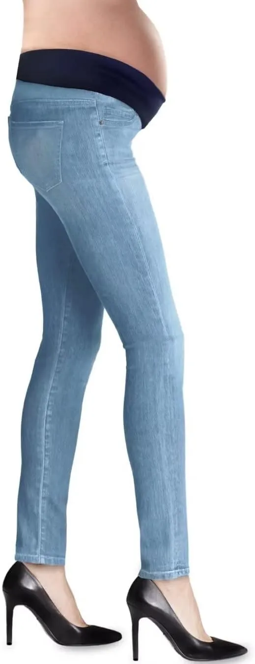Hybrid & Company Ultimate Comfort Women's Maternity Slim Fit Stretch Jeans
