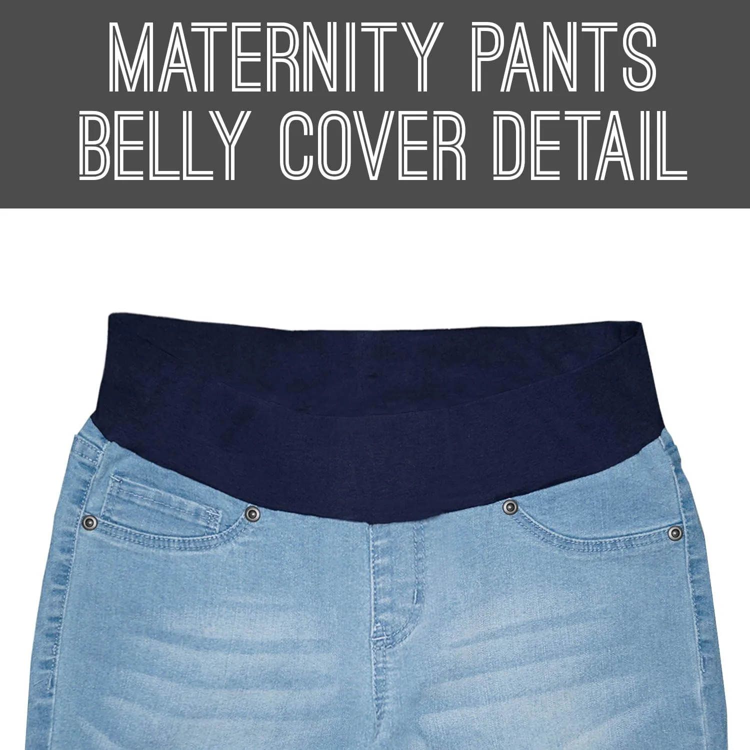 Hybrid & Company Ultimate Comfort Women's Maternity Slim Fit Stretch Jeans