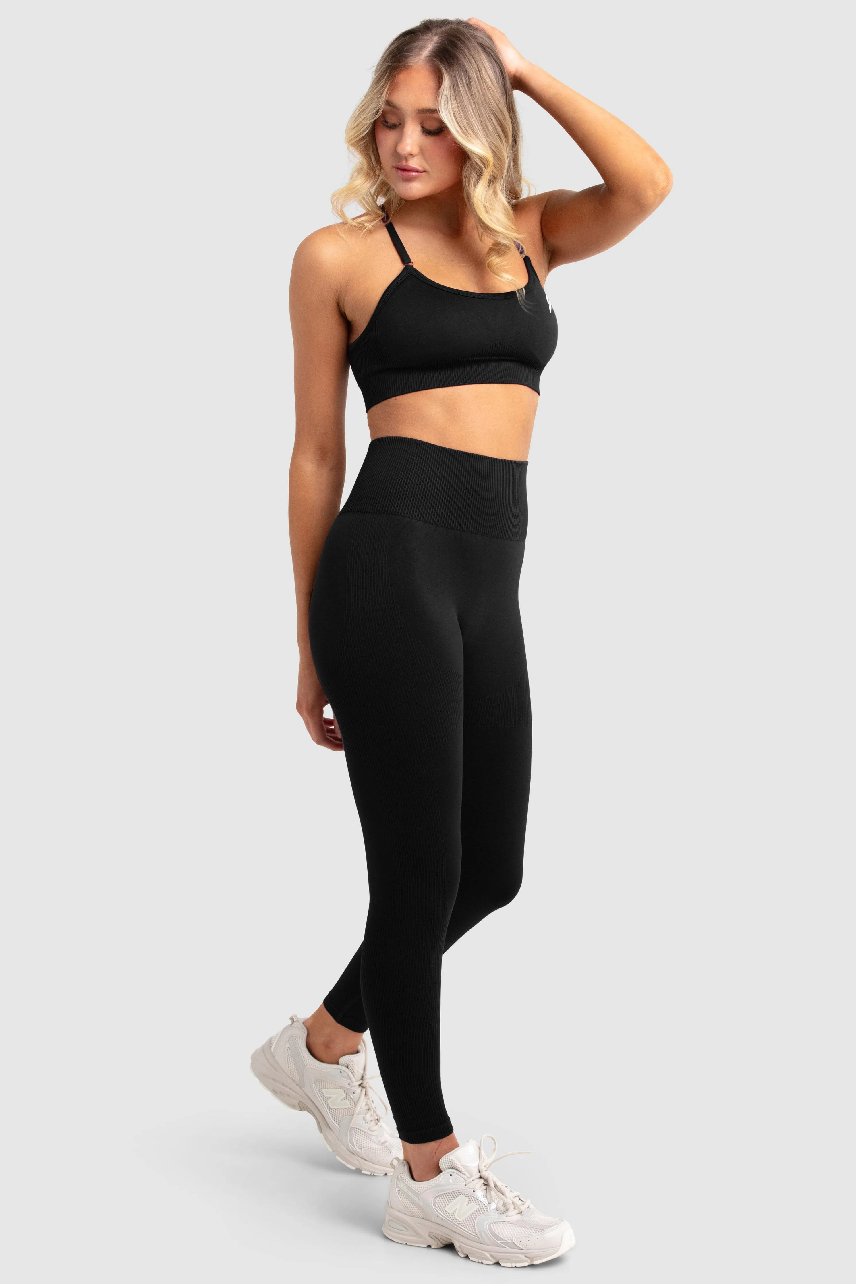Impact Seamless Leggings - Jet Black