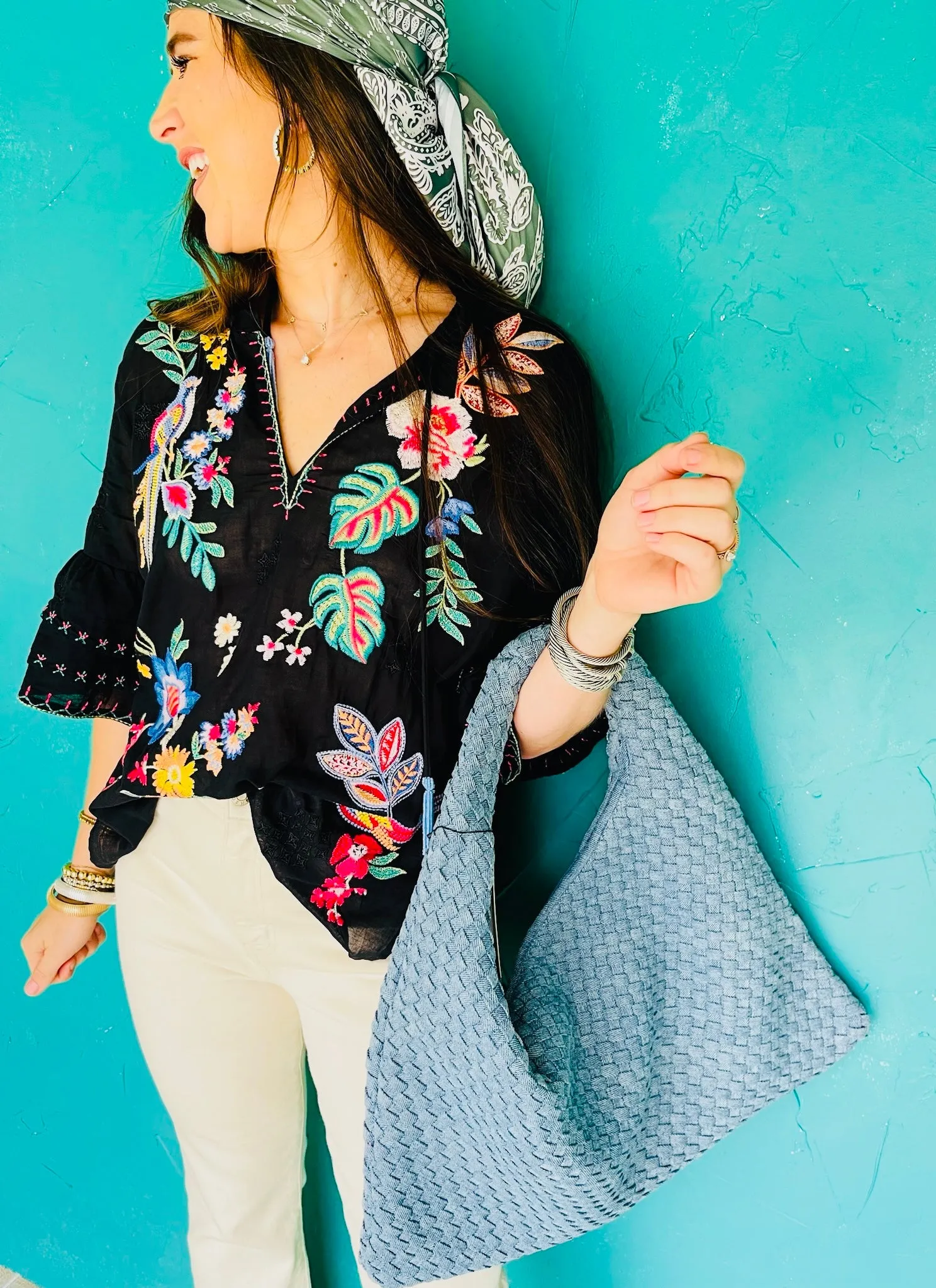 Jeanette Ruffle Sleeve Blouse