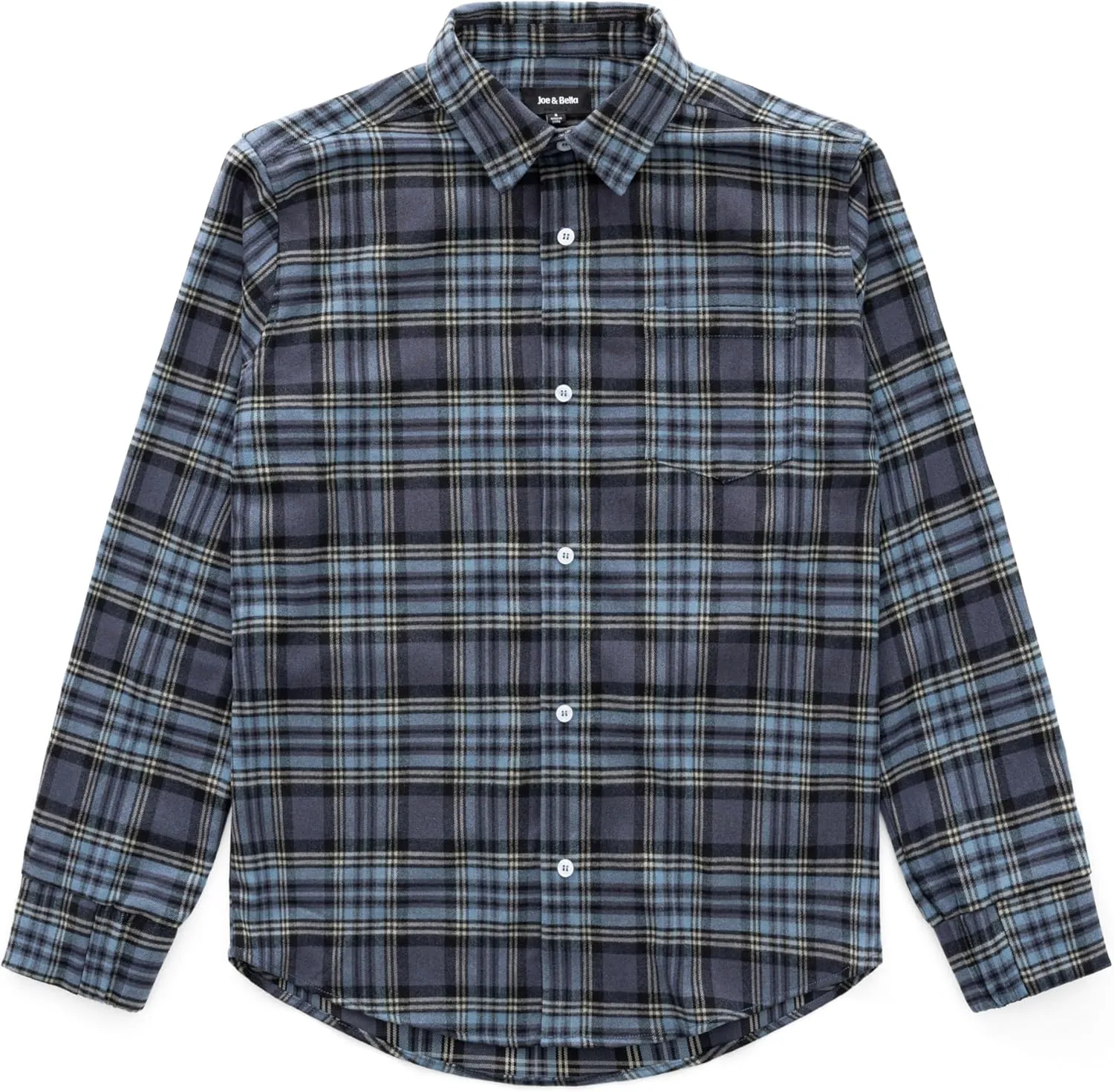 Joe & Bella Men's Magnetic Button Flannel Shirt - Adaptive Magnetic Shirts for Men