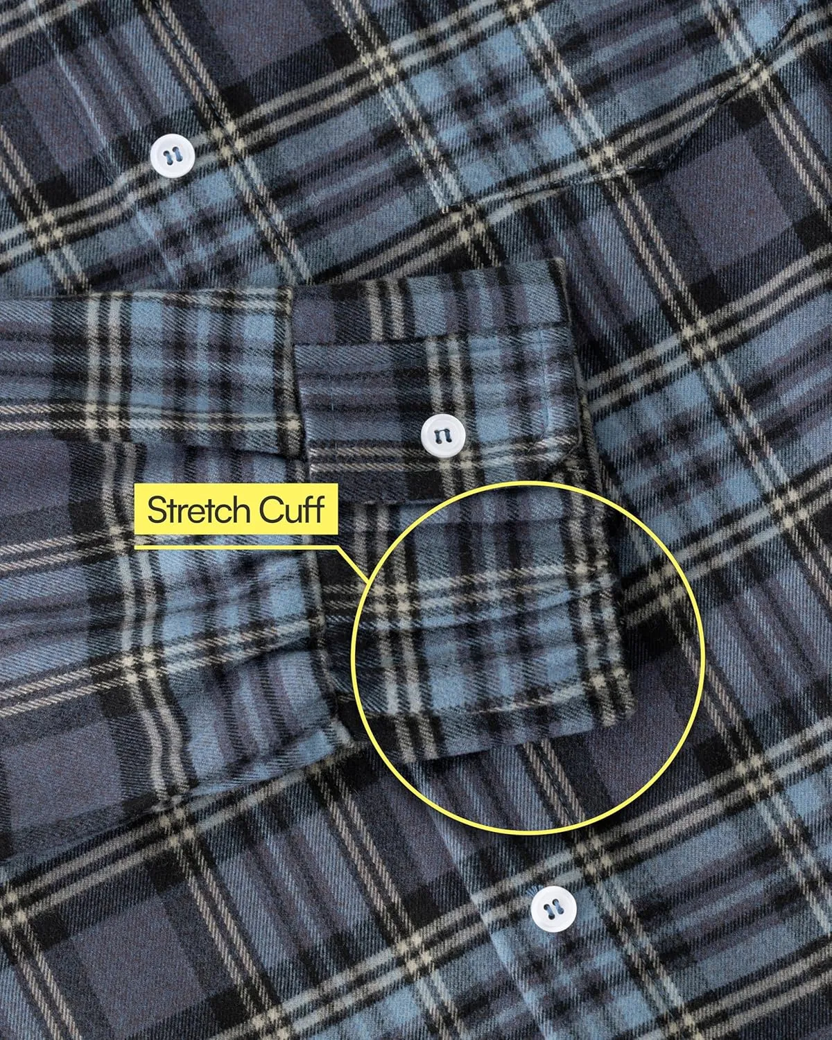 Joe & Bella Men's Magnetic Button Flannel Shirt - Adaptive Magnetic Shirts for Men