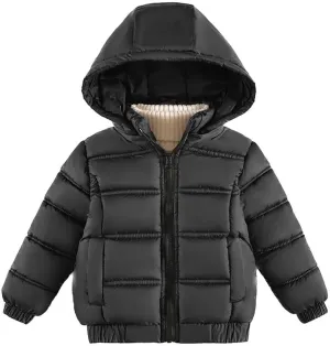 Kids Padded Coat Child Winter Thick Jacket Hooded Warm Cotton Jacket