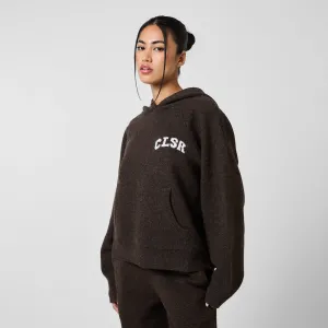 Knit CLSR Hoodie | Brown Marl