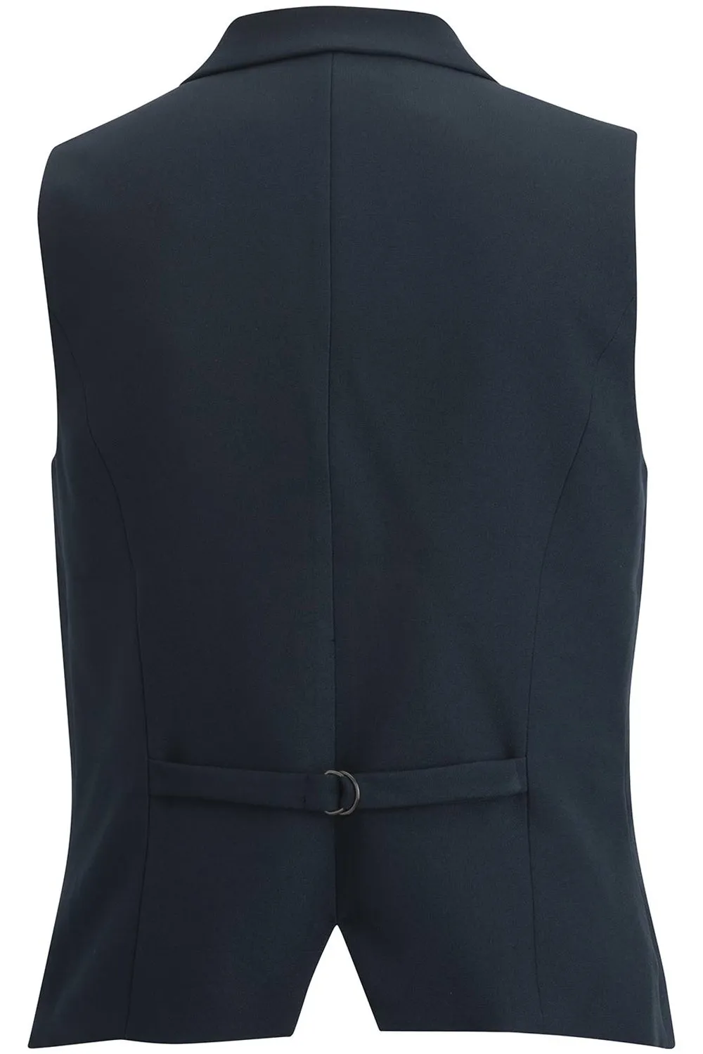 Ladies' Dress Lapel Vest - Black