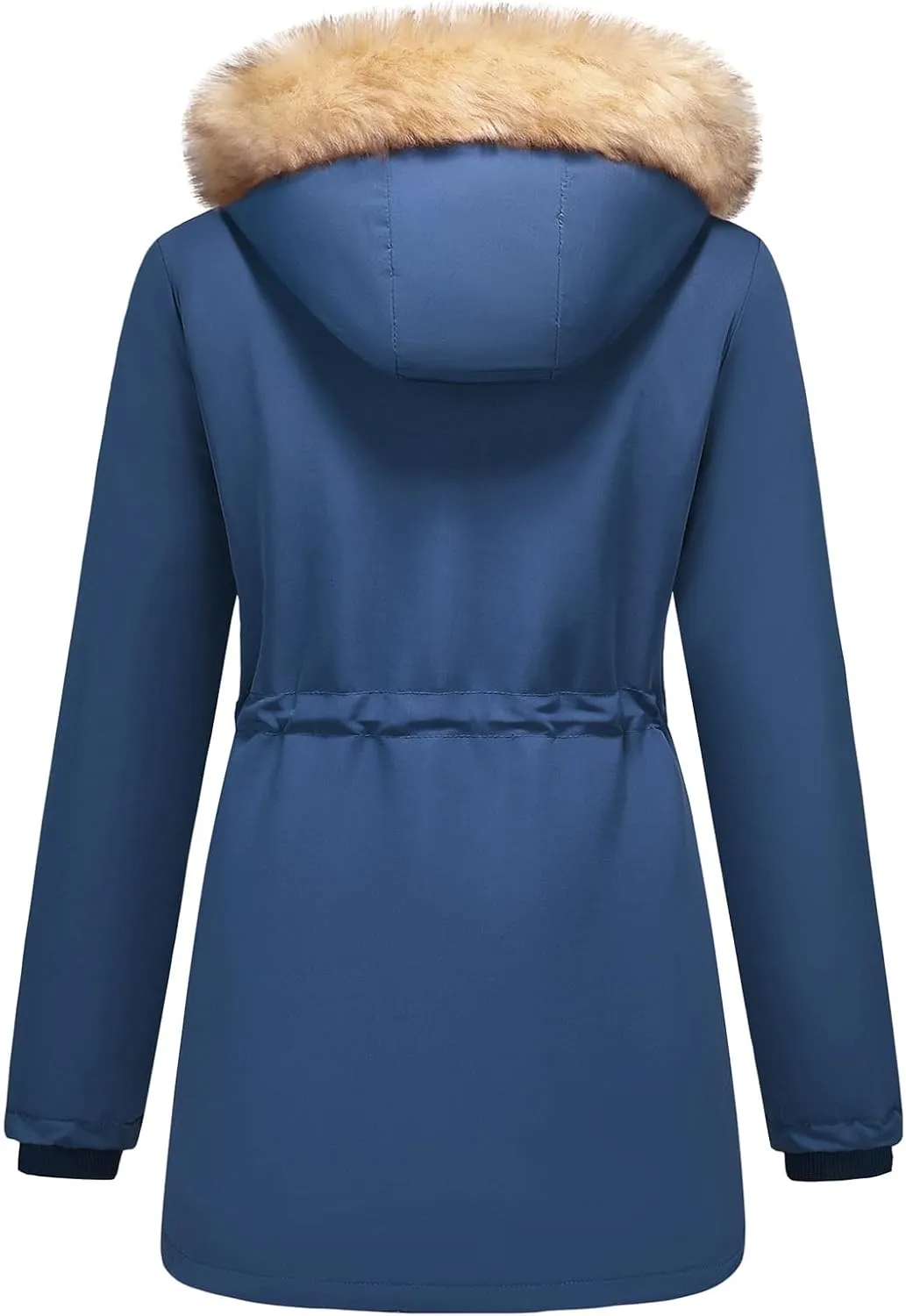 Lamgool Women's Sherpa Fleece Down Jacket Thicken Winter Coat Warm Parka with Hood
