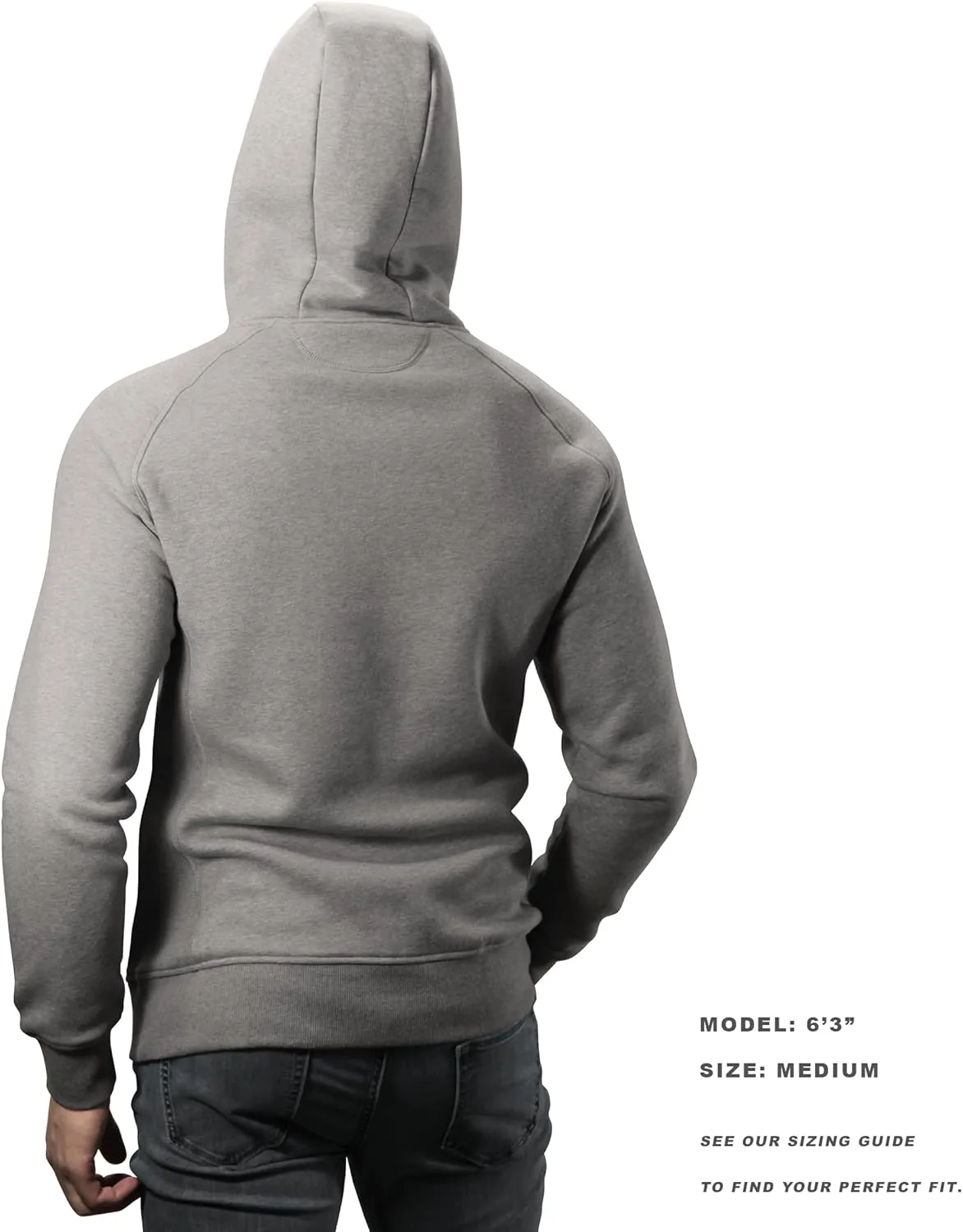 Lanky Llama (NEW) Atlas Hoodie Sweatshirt  Raglan Sleeve | For Tall Slim Men