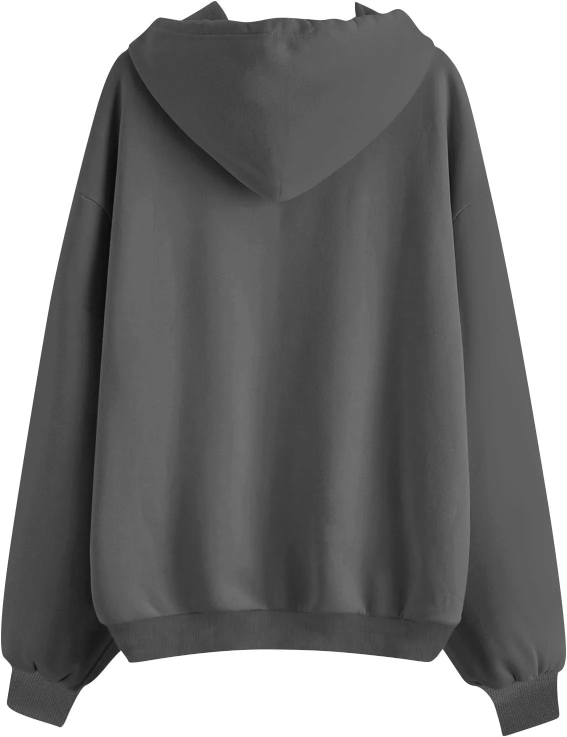 lcyhony Womens Fleece Zip Up Hoodie Trendy Oversized Long Sleeve Sweatshirt Lightweight Casual Workout Jackets with Pockets