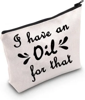 LEVLO Essential Oil Makeup Bags Aromatherapy Cosmetic Bag I Have An Oil For That Pouch Essential Oil Holder Case Travel Bag (Have An Oil)