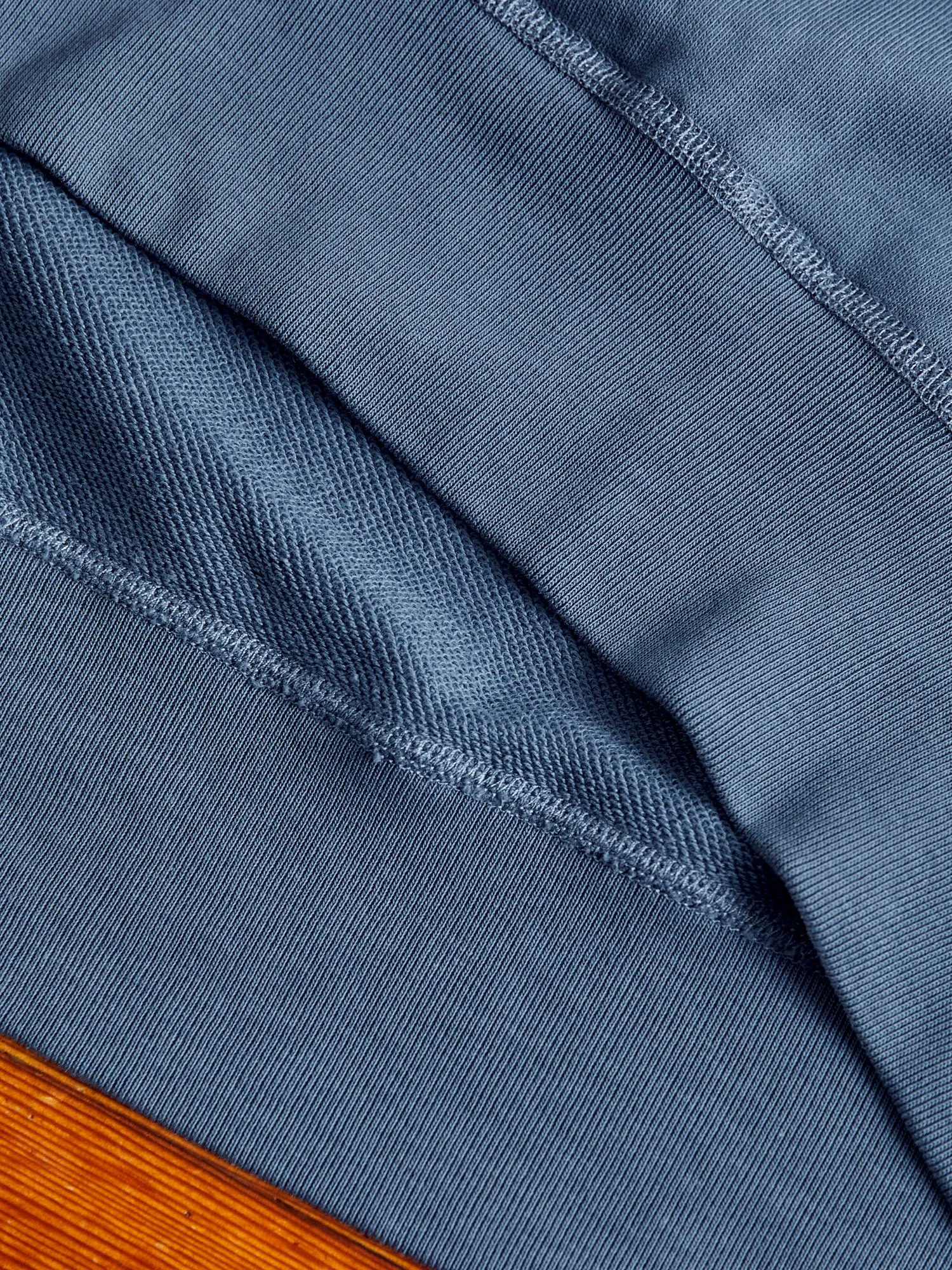 Lightweight Pullover Hoodie in Washed Blue