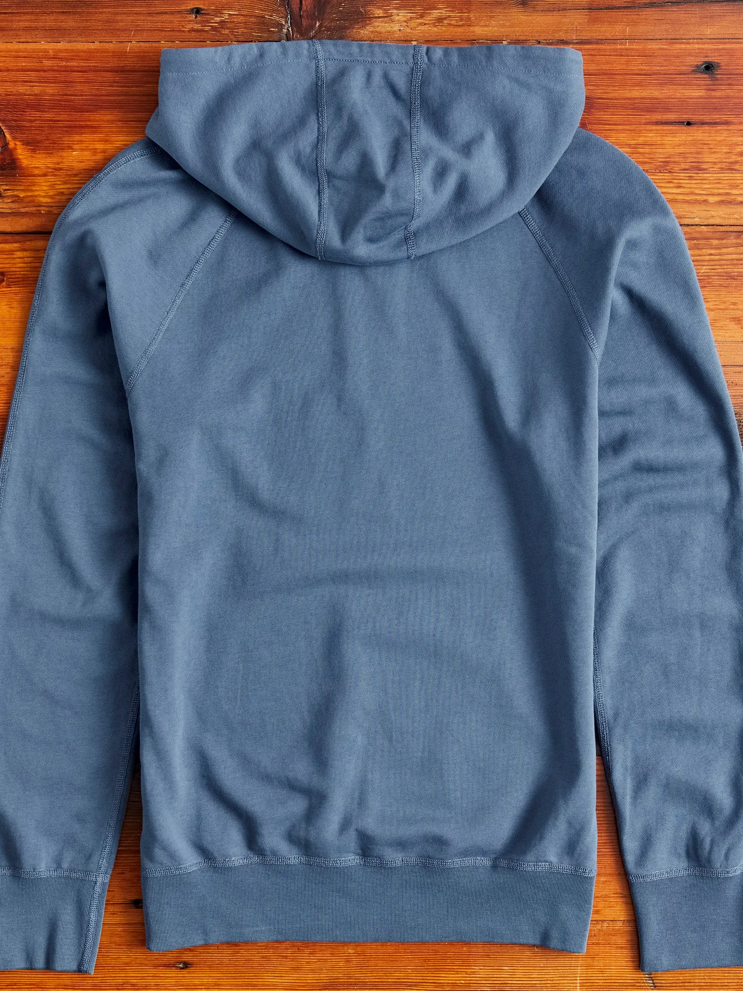 Lightweight Pullover Hoodie in Washed Blue