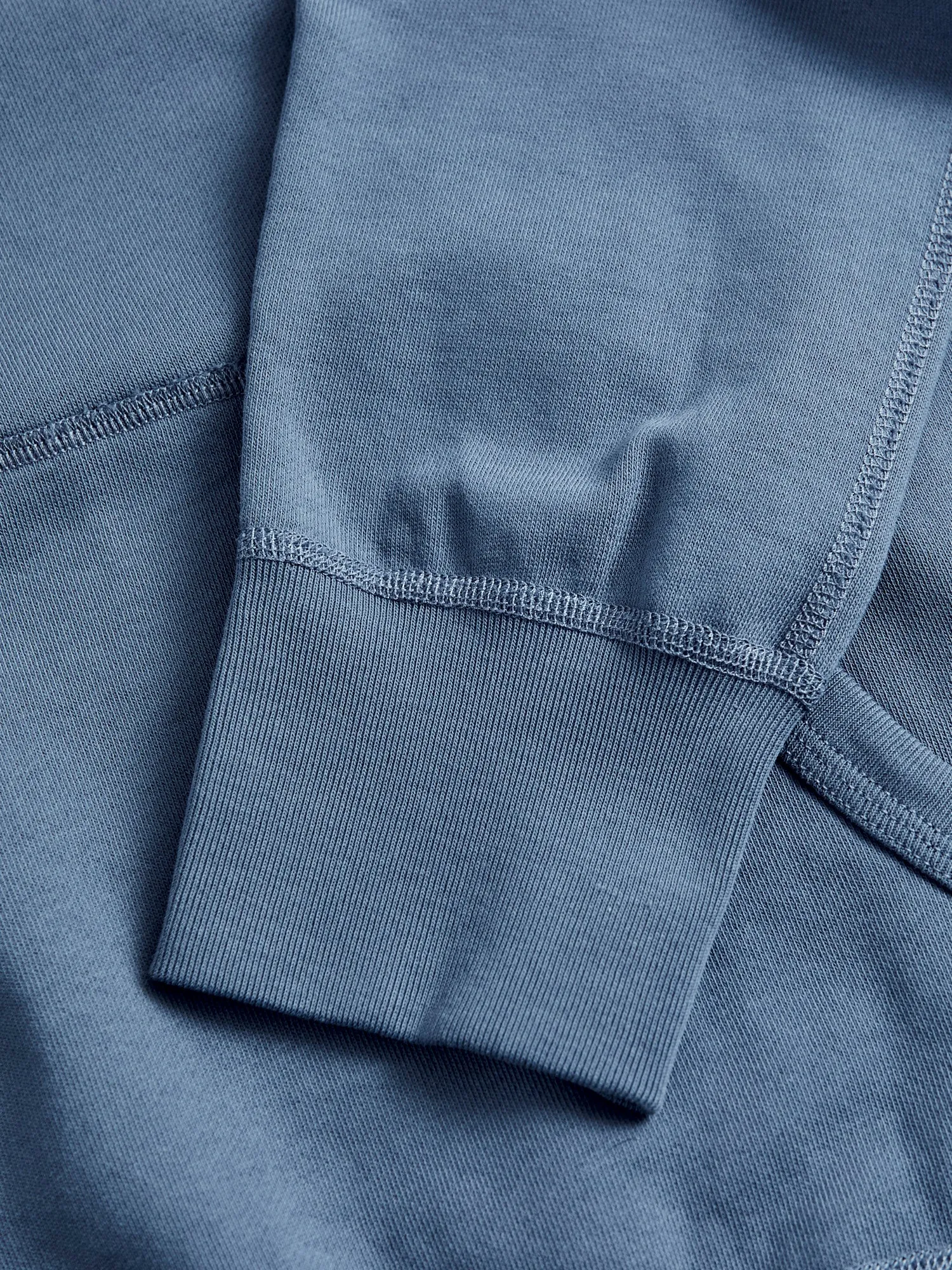 Lightweight Pullover Hoodie in Washed Blue