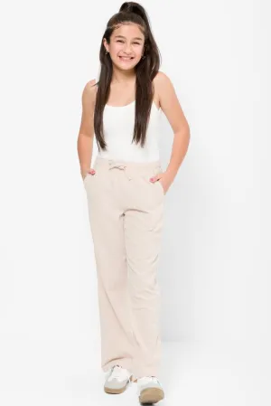 Linen Pull On Pants Stone