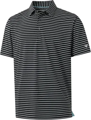 M MAELREG Boys' Polo Shirt Striped Short Sleeve Moisture Wicking Performance Stretch Active Casual Collared Kids Golf Shirt