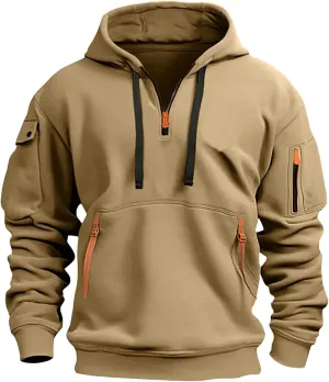 Mens Casual Long Sleeve Workout Loose Hoodies With Pocket 2024