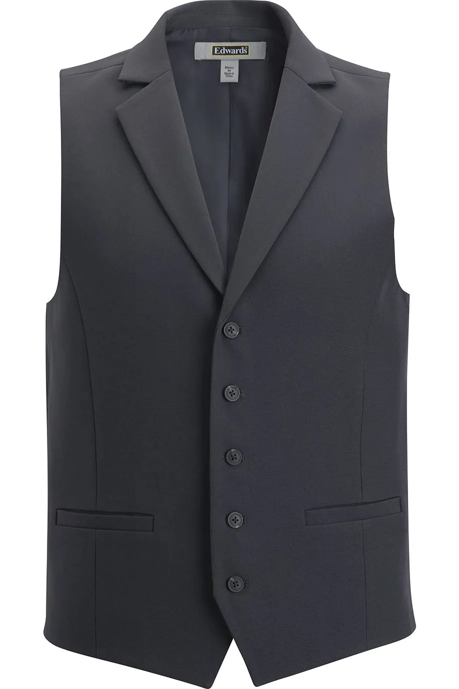 Men's Dress Lapel Vest - Steel Grey
