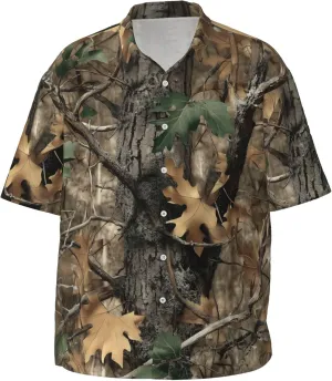 Men's Hawaiian Beach Shirt, Short Sleeve Shirts for Men, Quick-Dry Button Up Shirt
