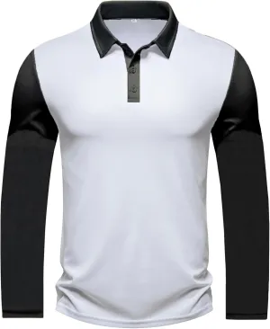 Men's Performance Golf Polo Shirt Moisture Wicking Quick Dry Short Sleeve Polo Shirts for Men Casual Activewear