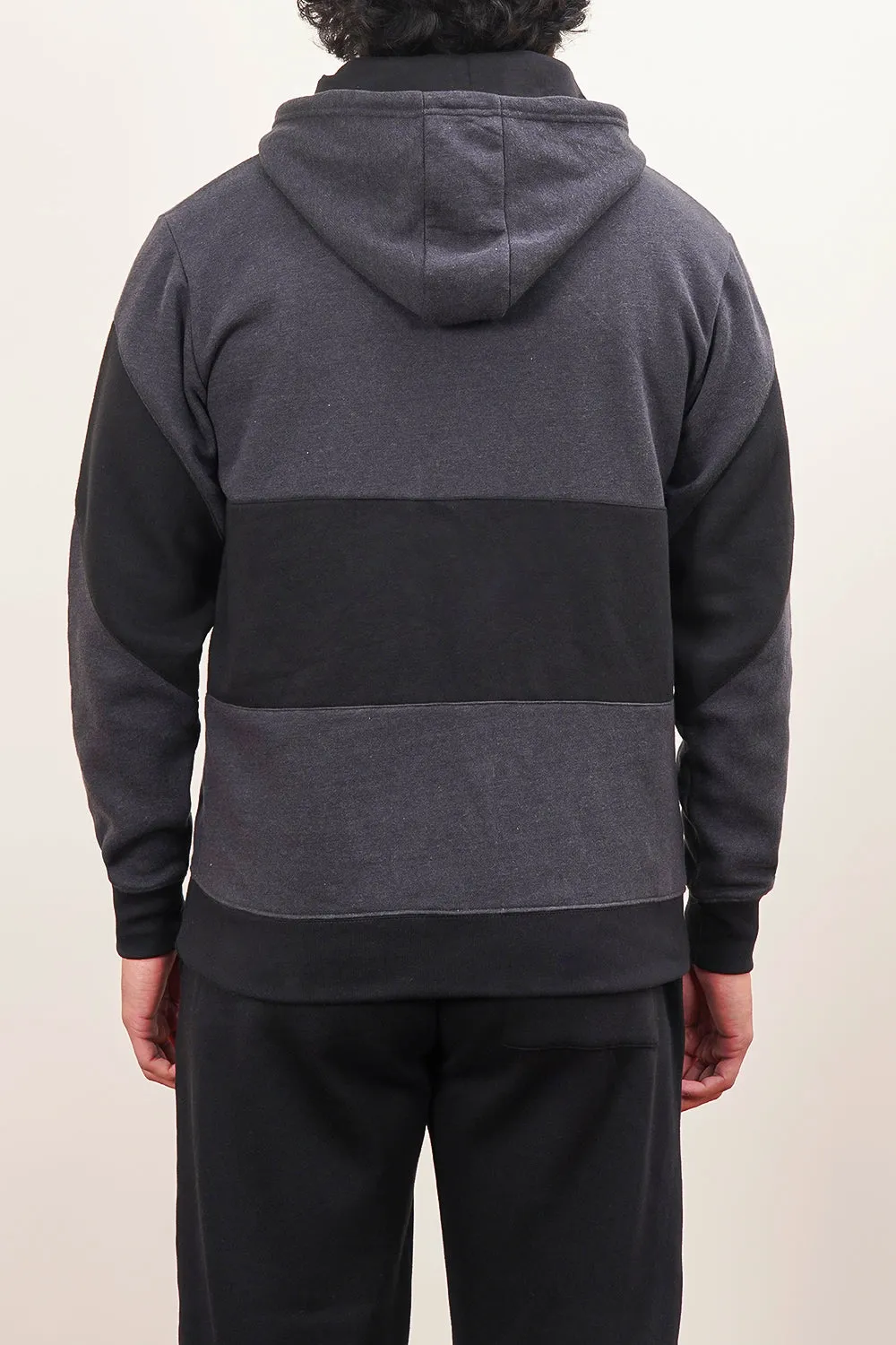 Men'S Premium Paneled Zipper With Hood