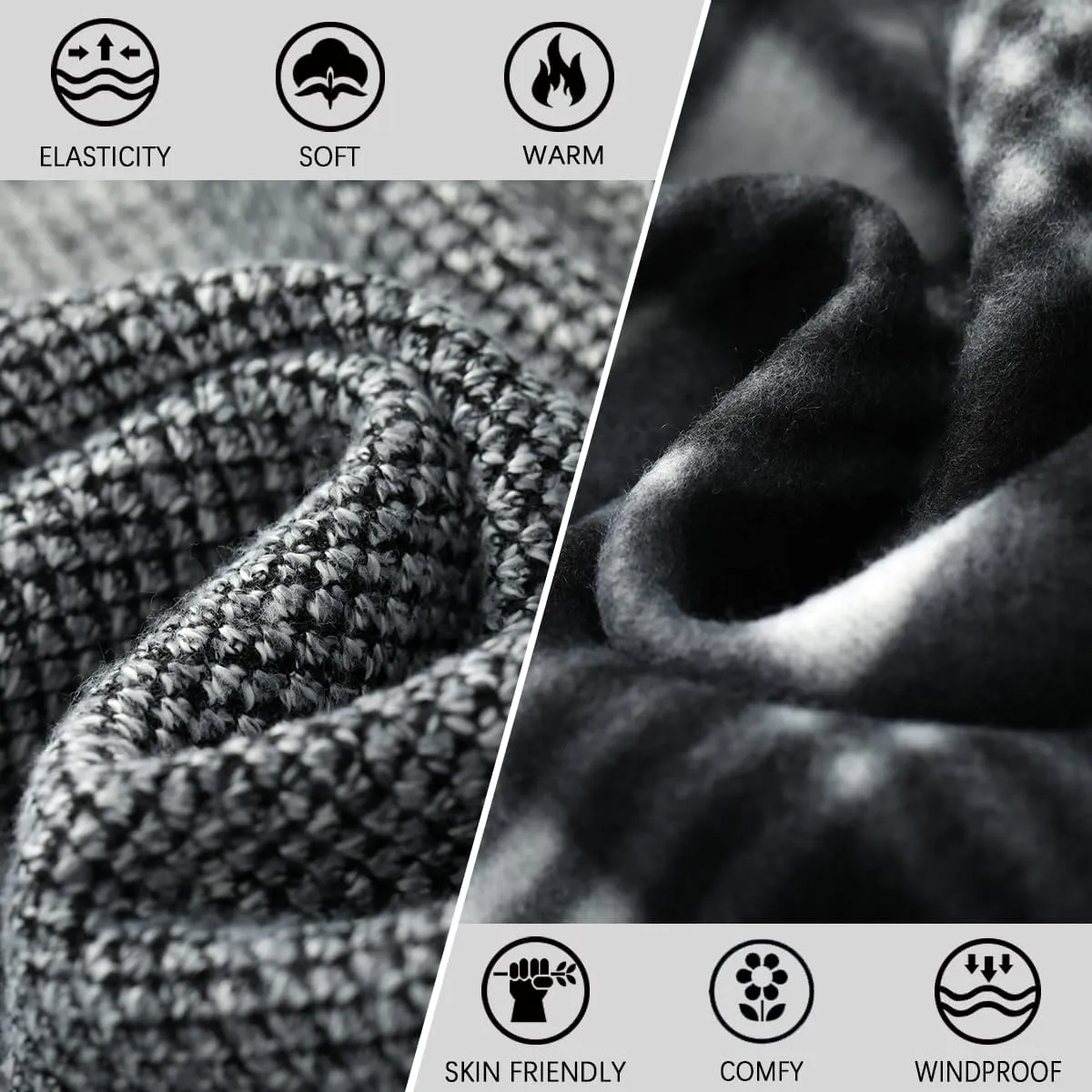 Msmsse Mens Cardigan Sweaters Full Zip Up Stand Collar Casual Knitted Sweater with 2 Front Pockets
