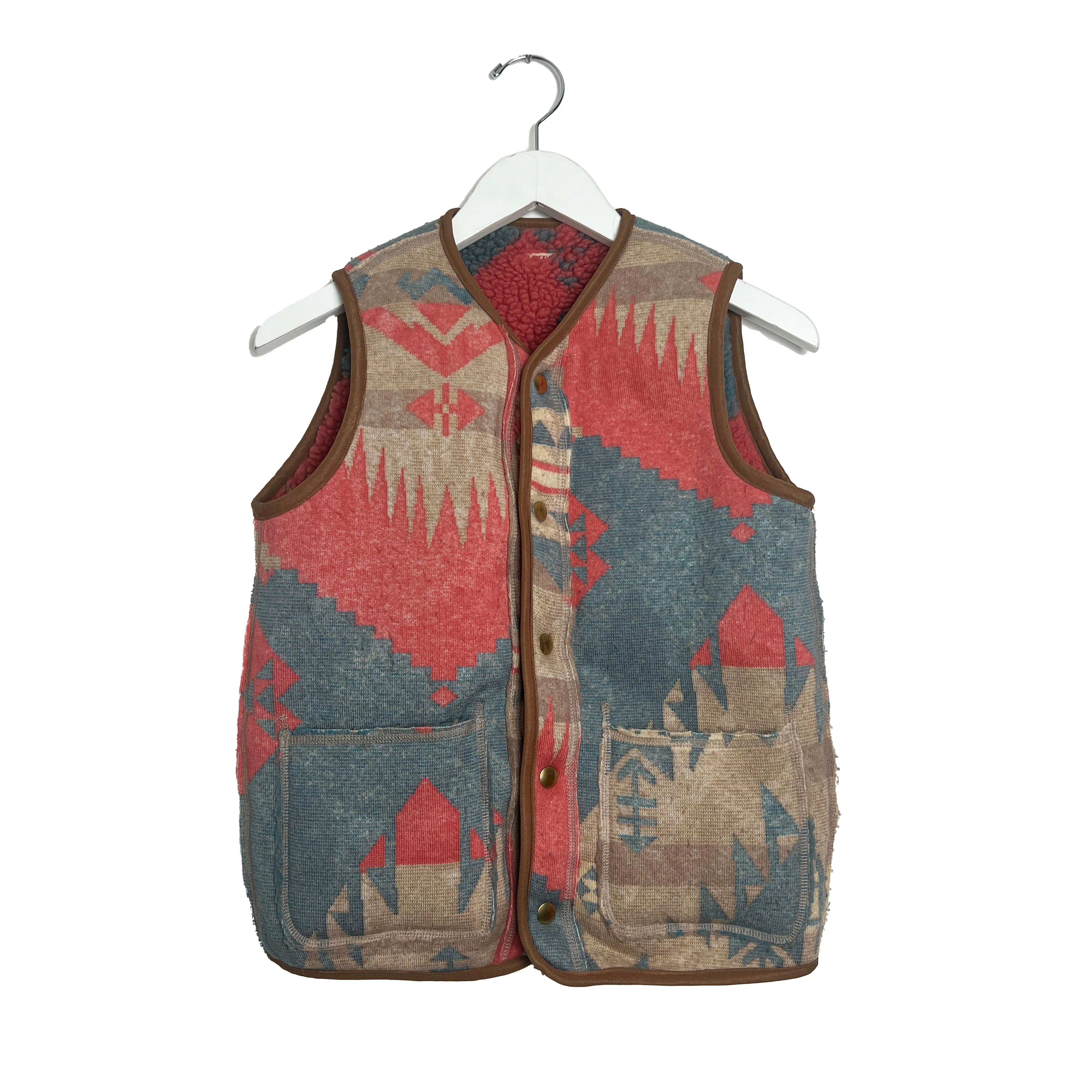 Navajo Reversible Fleece Printed Vest