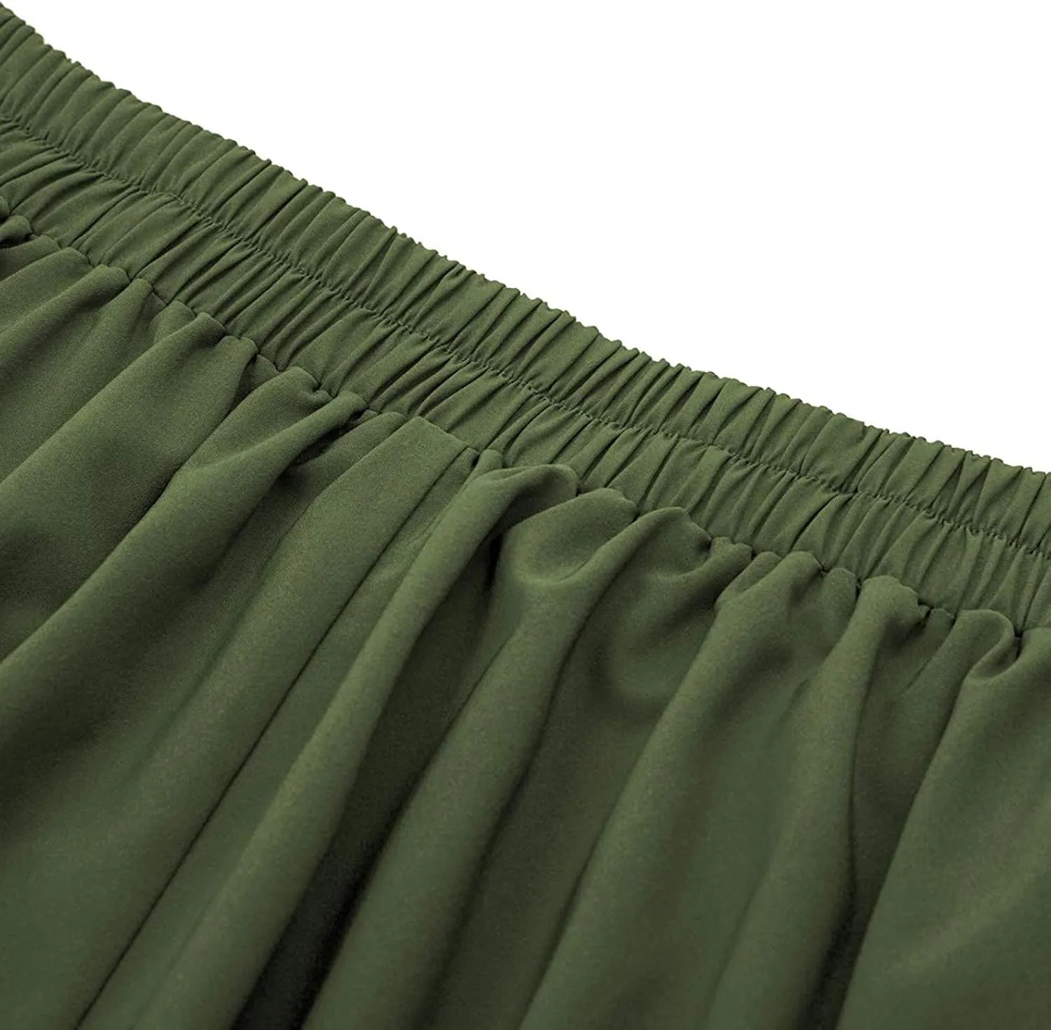 NREALY New Women's High Waist Pleated A Line Long Skirt Front Slit Belted Maxi Skirt