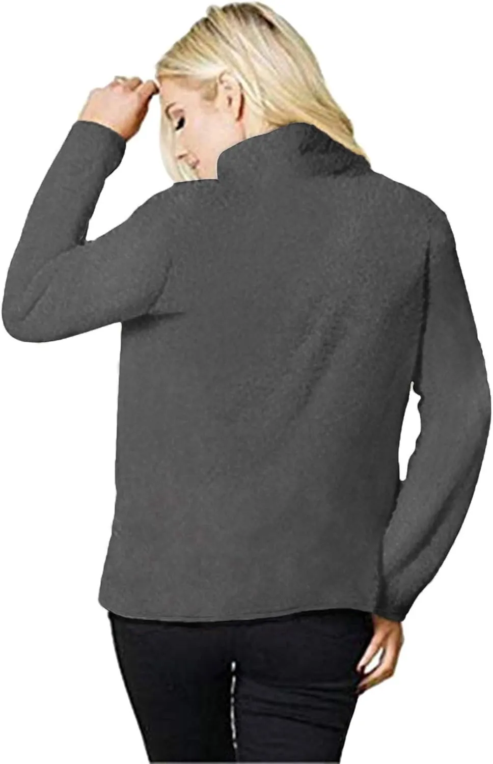 onlypuff Sherpa Pullover Sweaters for Women Fleece Sweatshirts Winter Warm Tunic Tops Pullover
