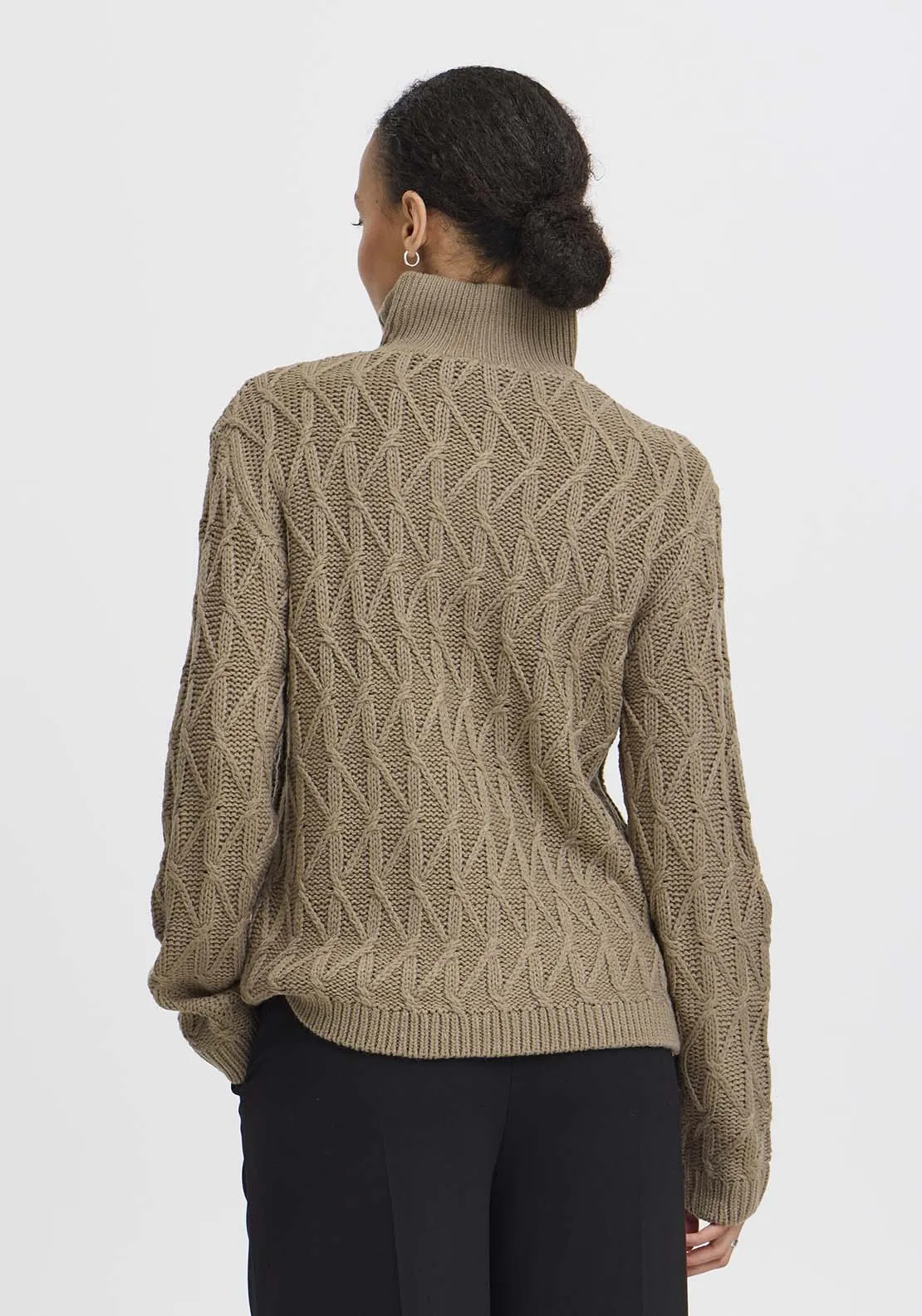 Otinka Half Zip Jumper - Walnut