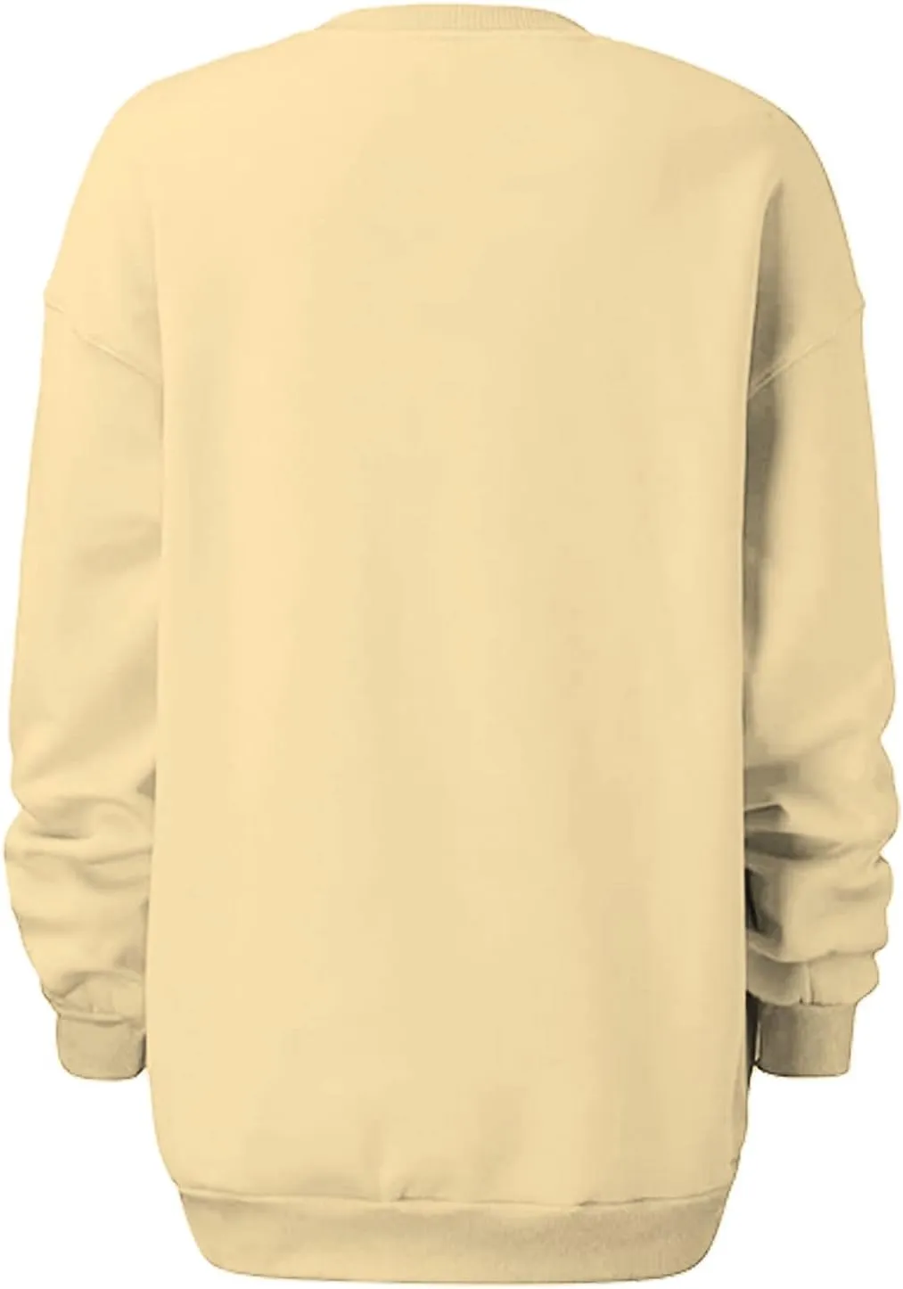 Oversized Crewneck Sweatshirt Women Trendy y2k Clothes Teen Girls Long Sleeve Drop Shoulder Pullover Fleece Sweatshirts