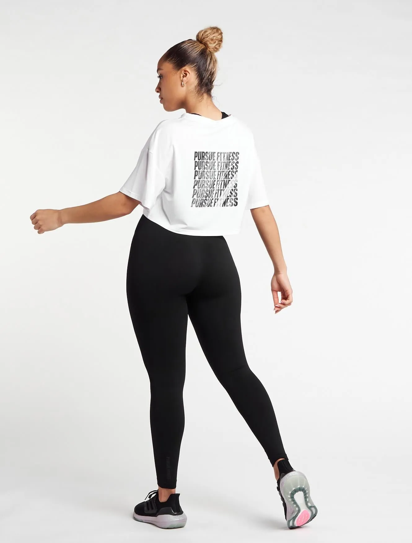 Oversized Crop T-Shirt - White