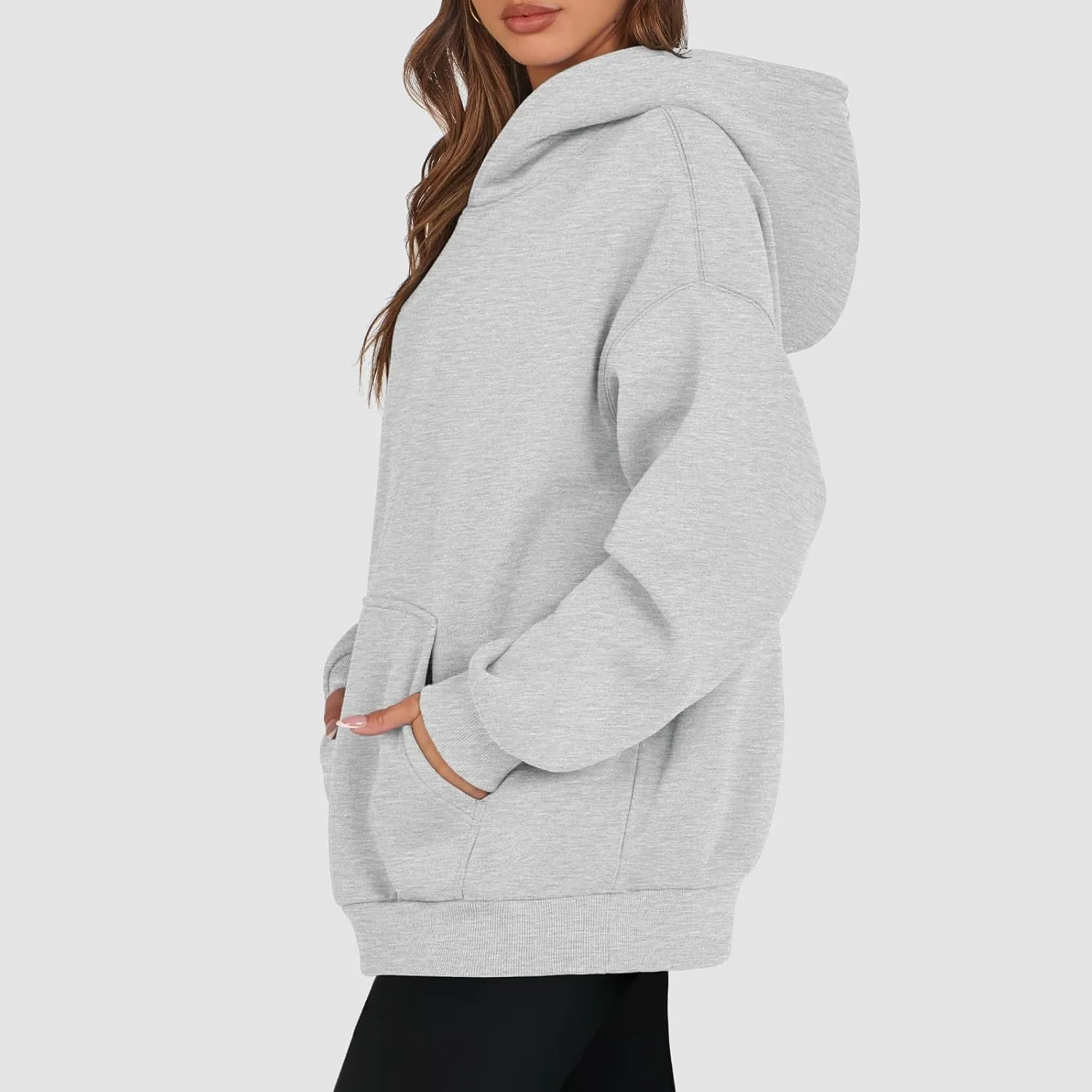 Oversized Hoodies for Women Fleece Plus Size Sweatshirts with Pocket Casual Pullover Tops Fall Winter Outfits