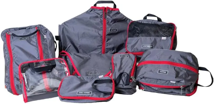 Packing Cubes (8 Piece Perfect Fit Packing Cube Set)