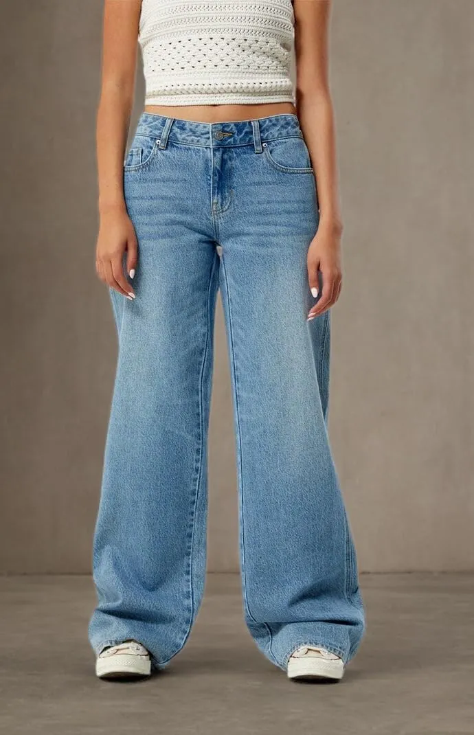 PacSun Women's Casey Astrid Low Rise Baggy Jeans