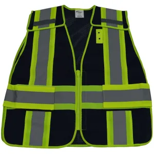 Petra Roc BLVM-PSV Navy Blue Mesh Expandable Breakaway Safety Vest