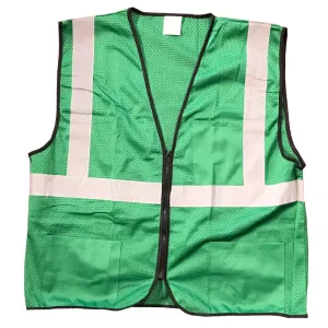 Petra Roc GVM-S1 Enhanced Visibility Green Mesh Safety Vest