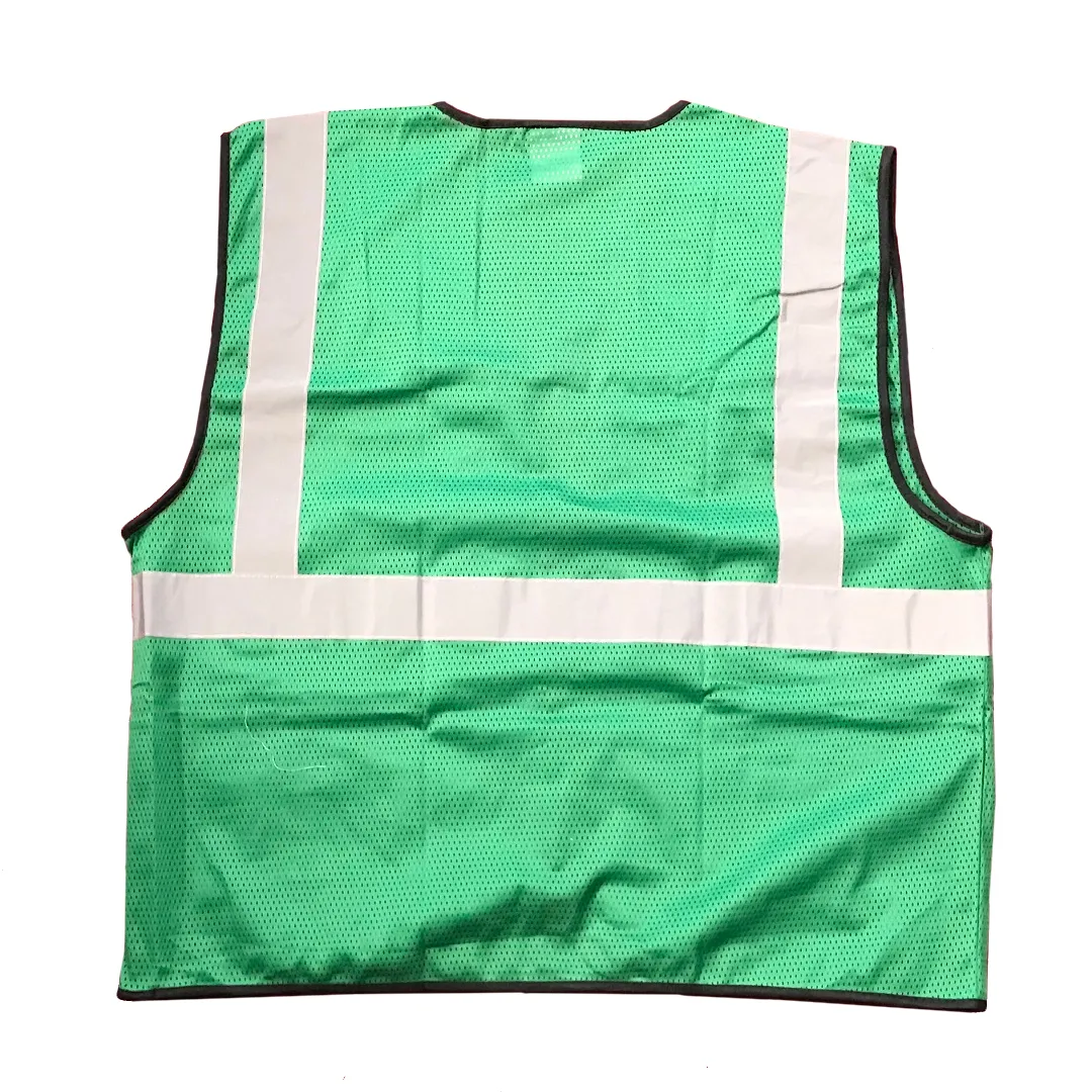 Petra Roc GVM-S1 Enhanced Visibility Green Mesh Safety Vest