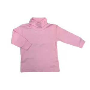 Pink/White Striped Turtleneck Shirt